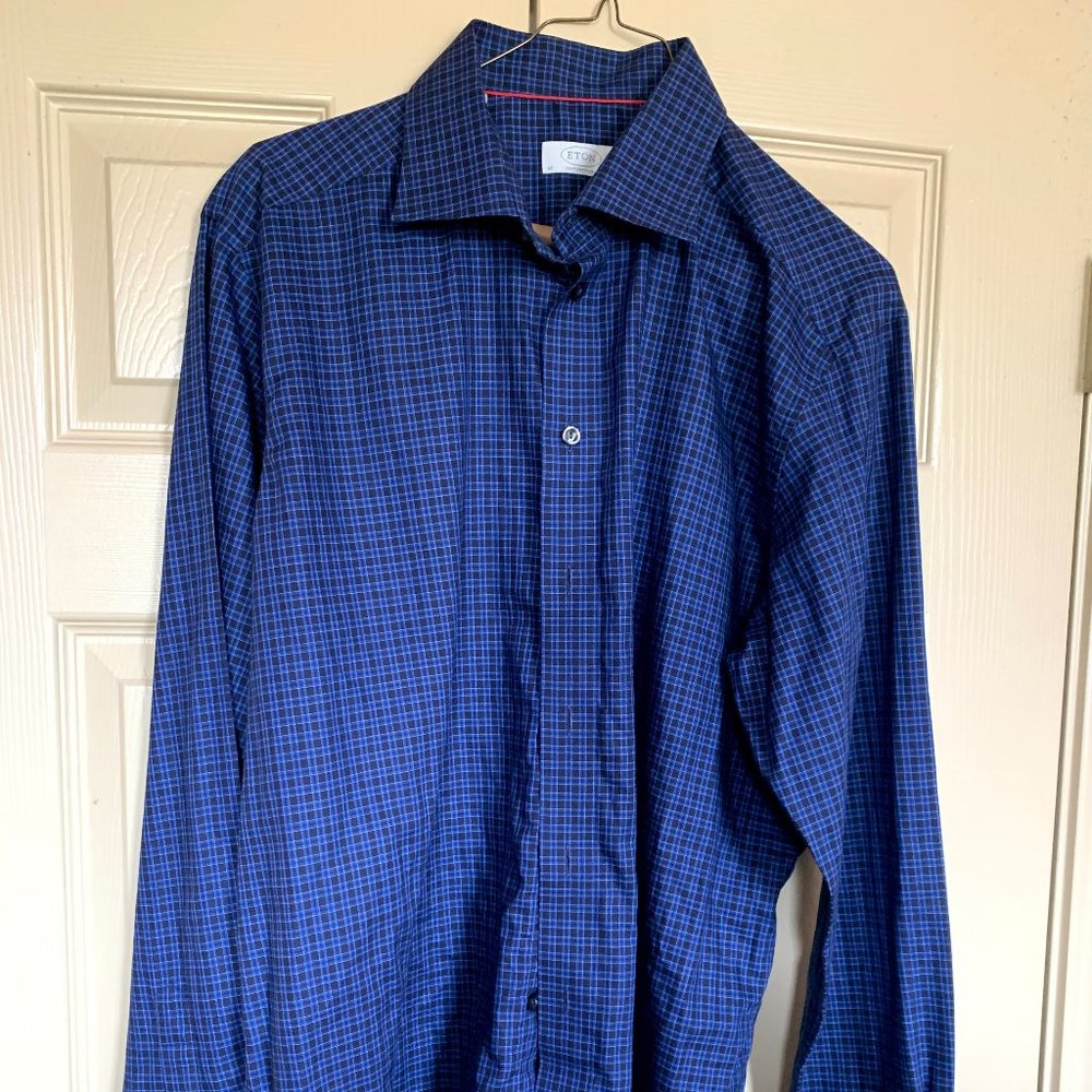 Bundle of 3 Men's Eton button down shirts 17/34 - Picture 2 of 7